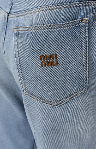 Джинсы MIU MIU голубого цвета по цене 210500 руб., арт. GWP598/192W, фото 5 Джинсы MIU MIU, арт. GWP598/192W, фото 5
