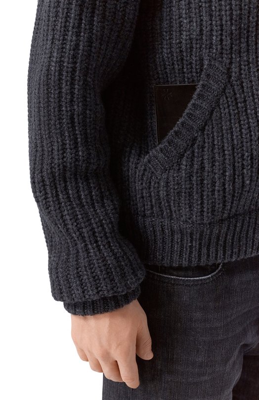 Шерстяной кардиган Jacob Cohen 25I P/JUR_SJ005 000 X0018 FL Серый  25I P/JUR_SJ005 000 X0018 FL Фото 5