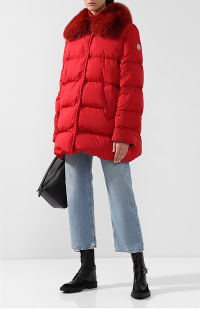 Пуховик с меховым воротником MONCLER, арт. D2-093-46931-25-54155, фото 2