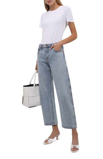 Хлопковая футболка THE ROW белого цвета по цене 42850 руб., арт. 852F911, фото 2 Хлопковая футболка THE ROW, арт. 852F911, фото 2