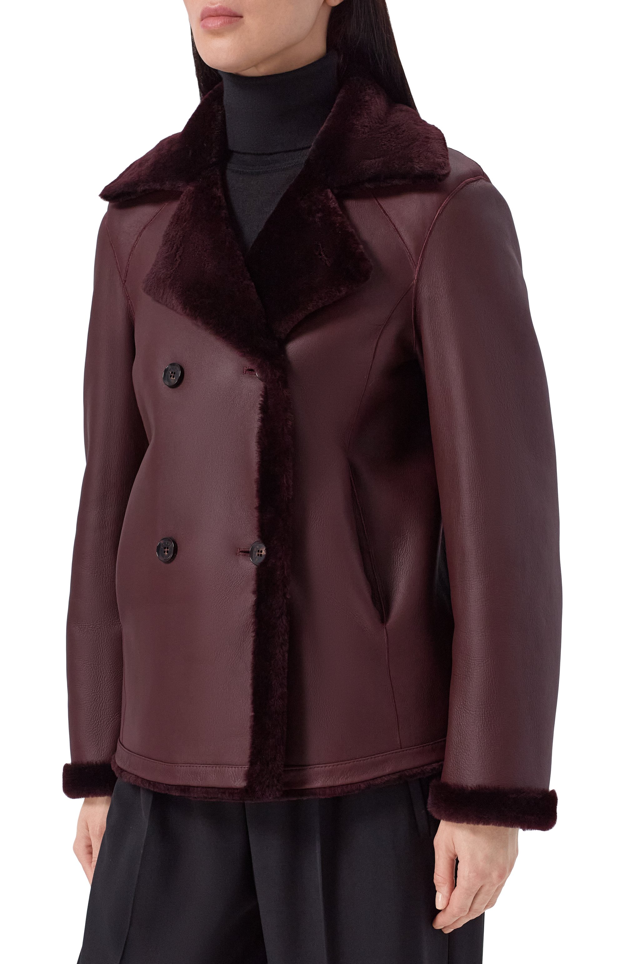 Двусторонняя дубленка KITON бордового цвета по цене 877000 руб., арт. D62571K0551L, фото 6 Двусторонняя дубленка KITON, арт. D62571K0551L, фото 6
