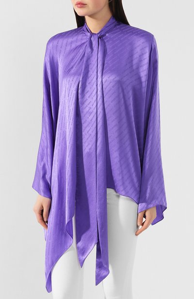 Шелковая блузка BALENCIAGA, арт. 582858/TAN06, фото 3