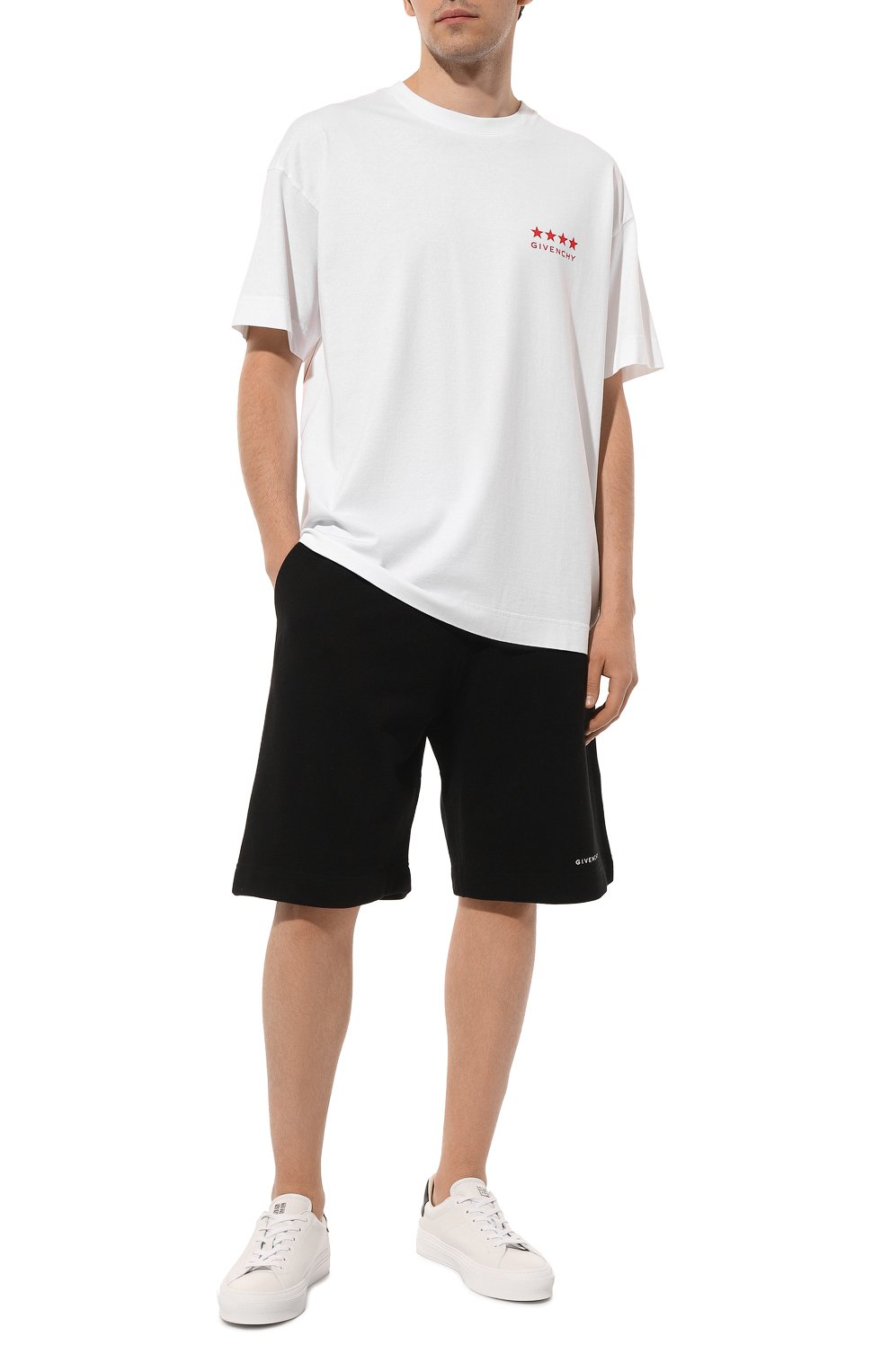 Хлопковая футболка GIVENCHY белого цвета по цене 67350 руб., арт. BM71JA3YJ5, фото 2 Хлопковая футболка GIVENCHY, арт. BM71JA3YJ5, фото 2