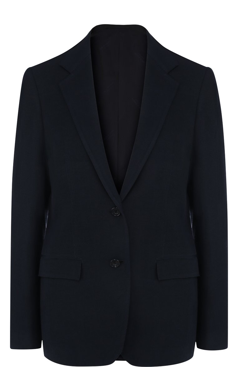 Однотонный жакет из смеси вискозы и льна KITON, арт. DG81GK09P7901000, фото 1