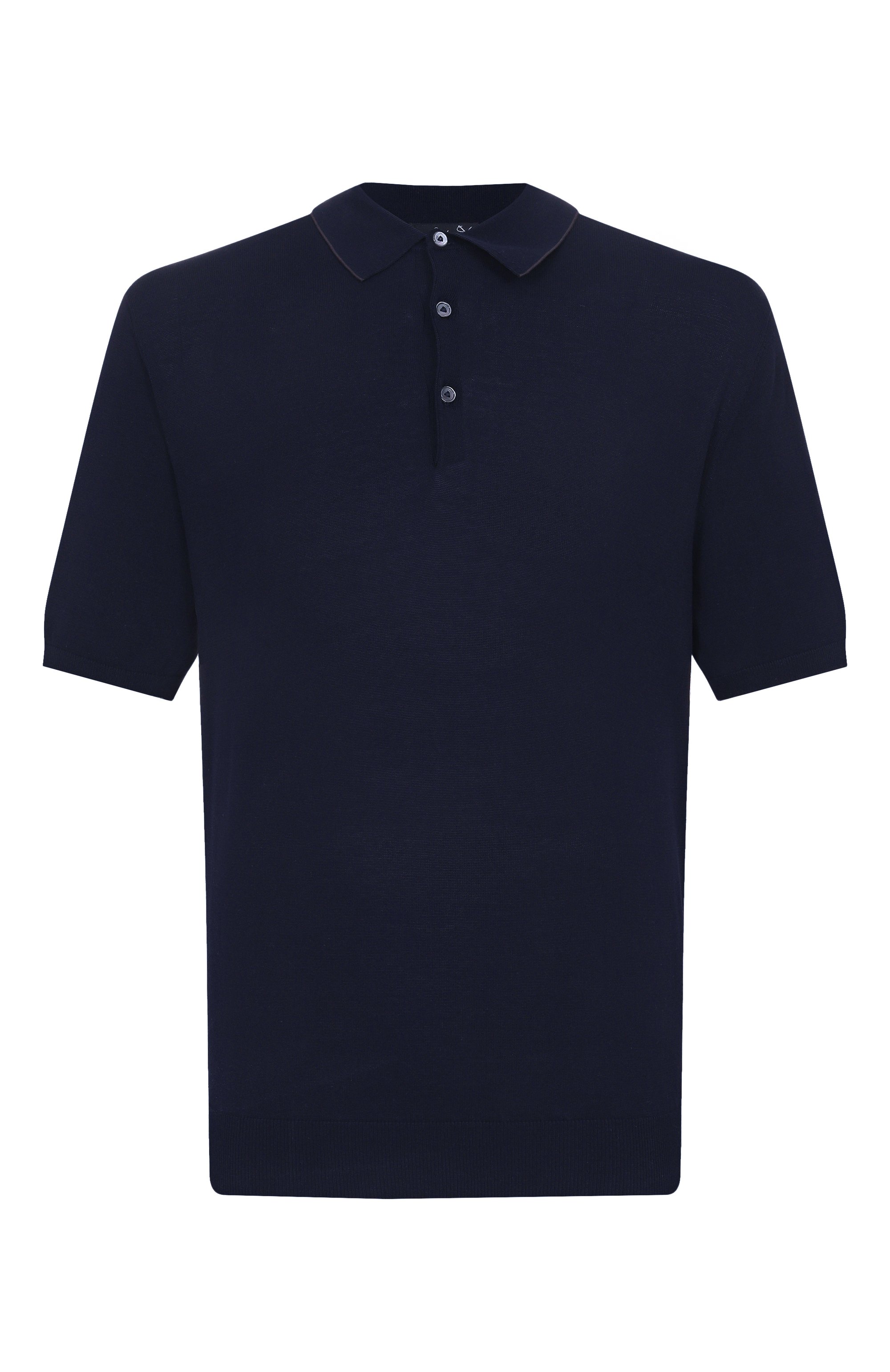 Хлопковое поло VAN LAACK темно-синего цвета по цене 27300 руб., арт. VL-SANDR0-SBF/S00301, фото 1 Хлопковое поло VAN LAACK, арт. VL-SANDR0-SBF/S00301, фото 1