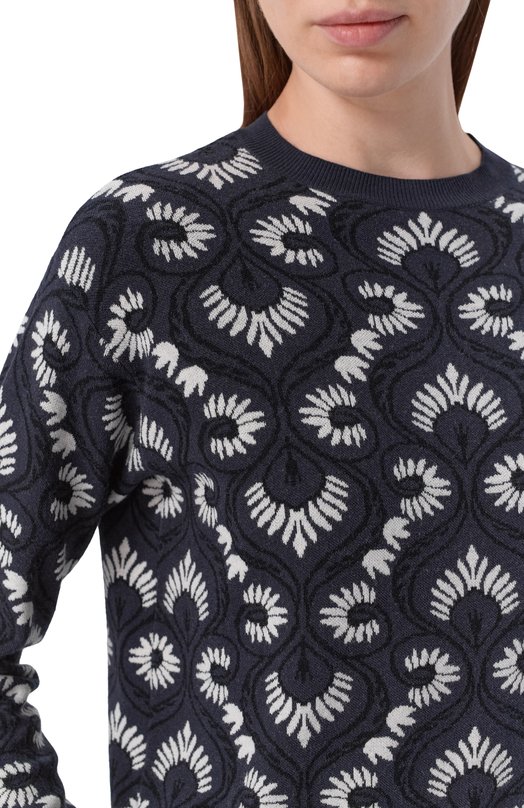 Пуловер из вискозы Weekend Max Mara WKDFARA0NE Синий  WKDFARA0NE Фото 5