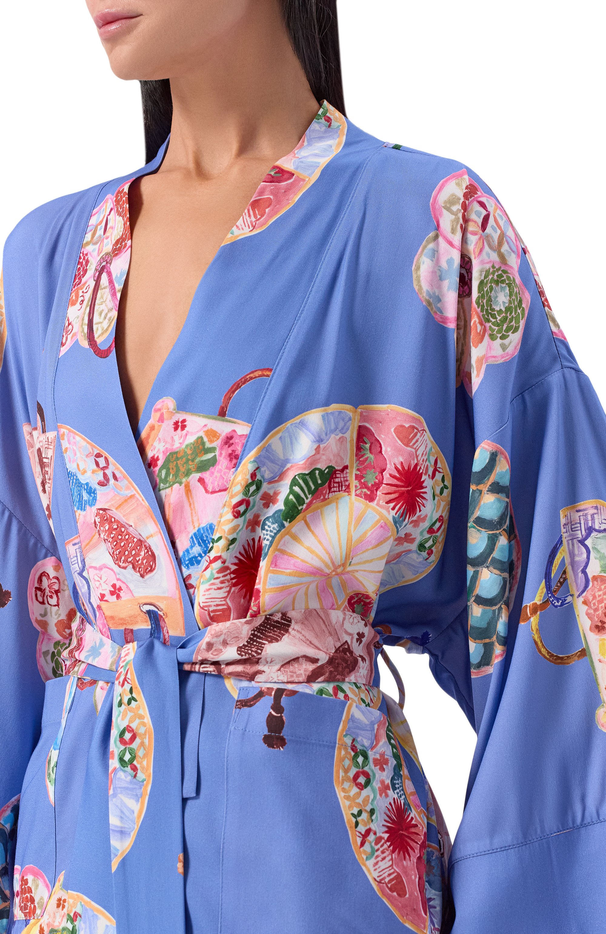 Пижама из вискозы ANY WOWZERS, арт. HAIKU02-TBLUE, фото 7