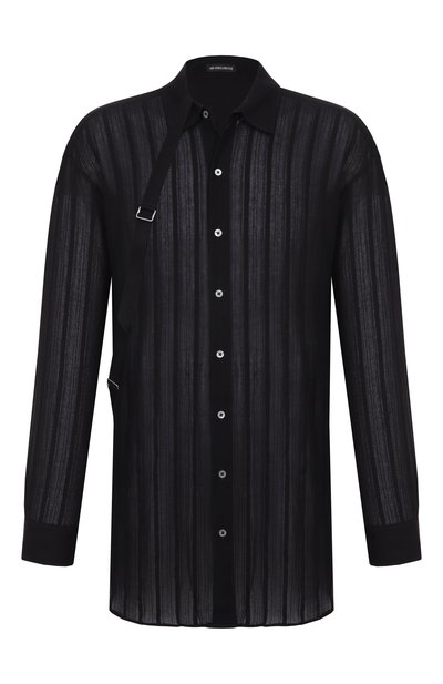 Мужская рубашка из хлопка и шерсти ANN DEMEULEMEESTER, арт. B0013137/FA648