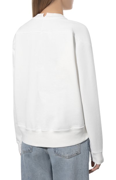 Хлопковый свитшот PROENZA SCHOULER WHITE LABEL белого цвета по цене 27700 руб., арт. WL2214144-JC149, фото 4 Хлопковый свитшот PROENZA SCHOULER WHITE LABEL, арт. WL2214144-JC149, фото 4