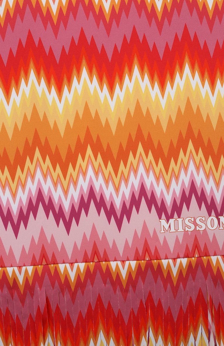 Детского слитный купальник MISSONI оранжевого цвета, арт. MUCA09/Z1967/12-14 | Фото 3 (Материал внешний: Синтетический материал; Материал сплава: Проставлено; Нос: Не проставлено; Девочки Кросс-КТ: Купальники-пляж; Принт: С принтом; Ростовка одежда: 12 лет | 152 см, 13 - 15 лет | 158 см)