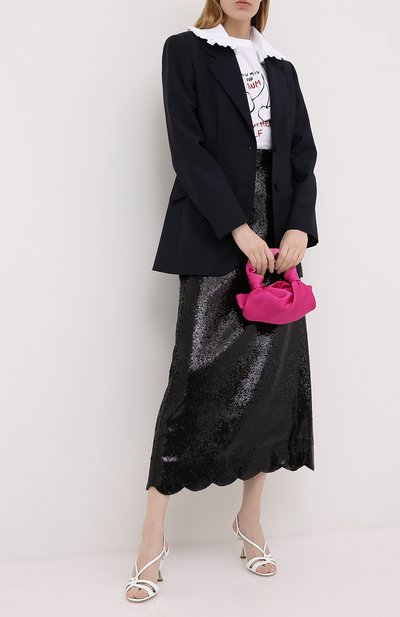 Шерстяной жакет MIU MIU синего цвета по цене 260000 руб., арт. MH1607-D39-F0008, фото 2 Шерстяной жакет MIU MIU, арт. MH1607-D39-F0008, фото 2