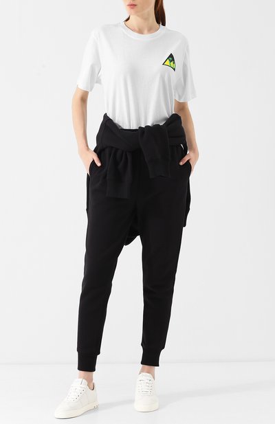 Хлопковая футболка с круглым вырезом и принтом PROENZA SCHOULER, арт. WL1834098-JCP77, фото 2