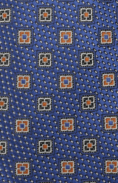 Шелковый галстук CANALI темно-синего цвета по цене 14650 руб., арт. 18/HJ03081, фото 3 Шелковый галстук CANALI, арт. 18/HJ03081, фото 3