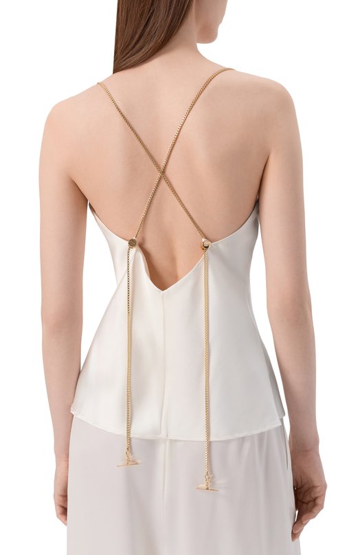 Атласный топ Daname 726SS7822A Белый  726SS7822A Фото 4