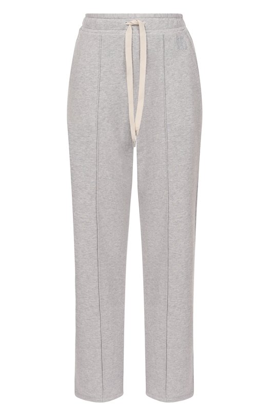 Хлопковые брюки Weekend Max Mara F0LK Серый F0LK