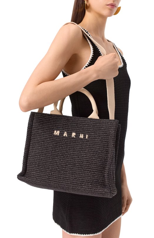 Сумка-тоут Marni SHMP0077U0/P3860 Чёрный  SHMP0077U0/P3860 Фото 2