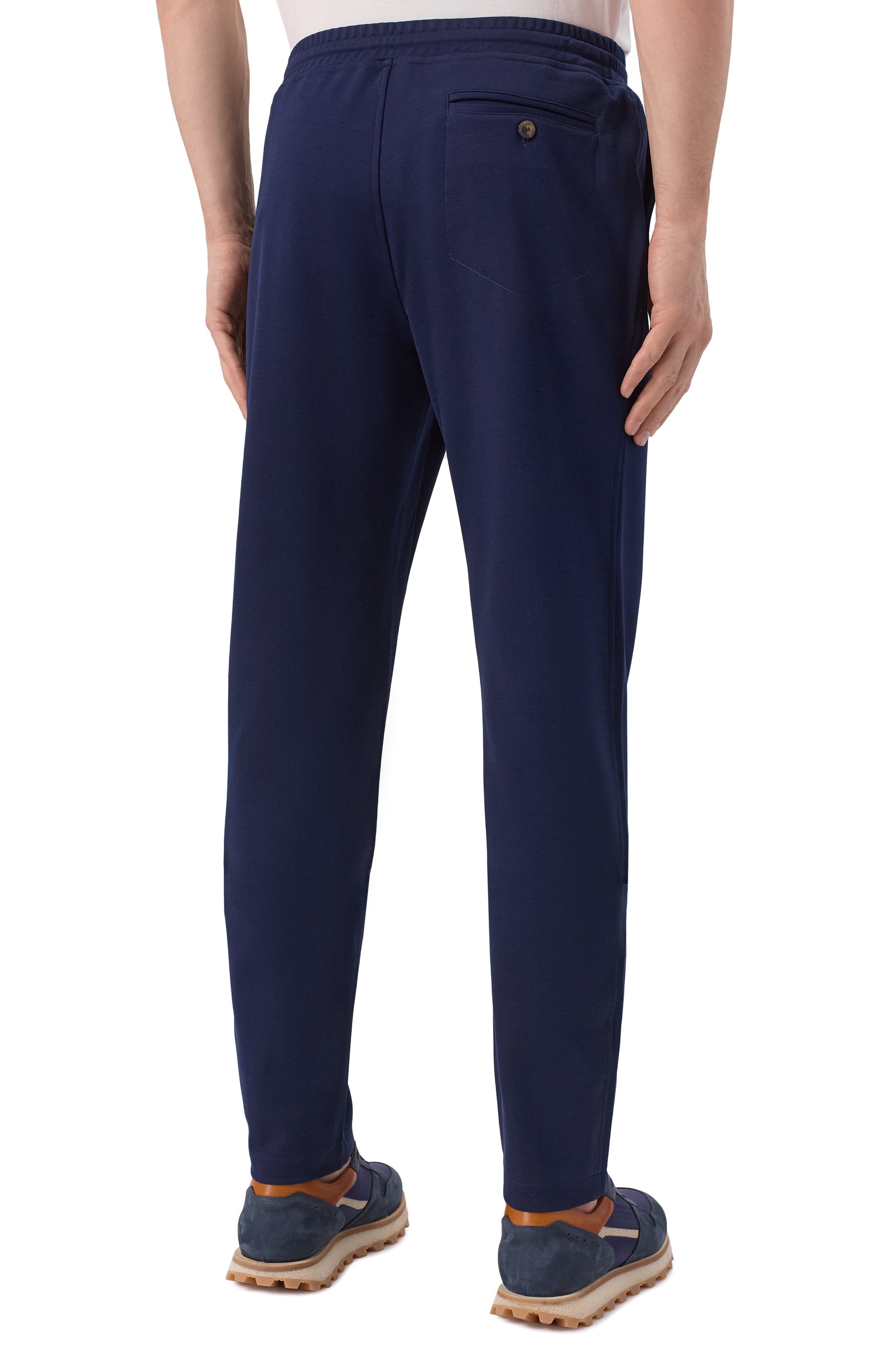 Хлопковые брюки CAPOBIANCO темно-синего цвета по цене 54650 руб., арт. 18M708.BB00., фото 4 Хлопковые брюки CAPOBIANCO, арт. 18M708.BB00., фото 4