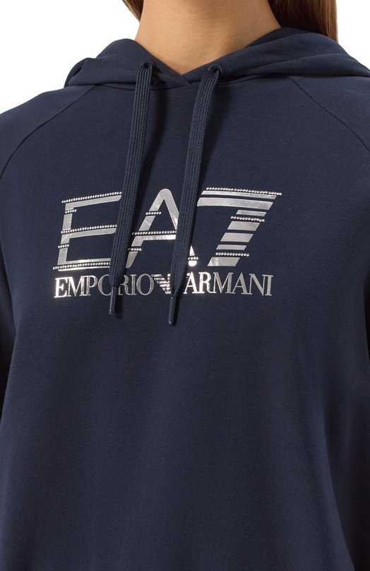 Хлопковый костюм EA7 7W000122/AF12502 Синий  7W000122/AF12502 Фото 6