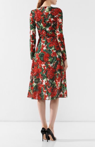 Шелковое платье DOLCE & GABBANA, арт. F69F3T/FSAYB, фото 4