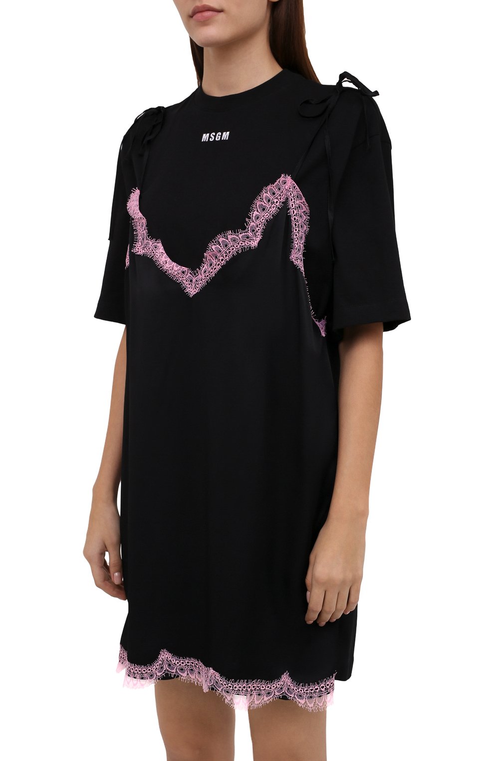 Хлопковое платье MSGM, арт. 3141MDA74 217798, фото 3