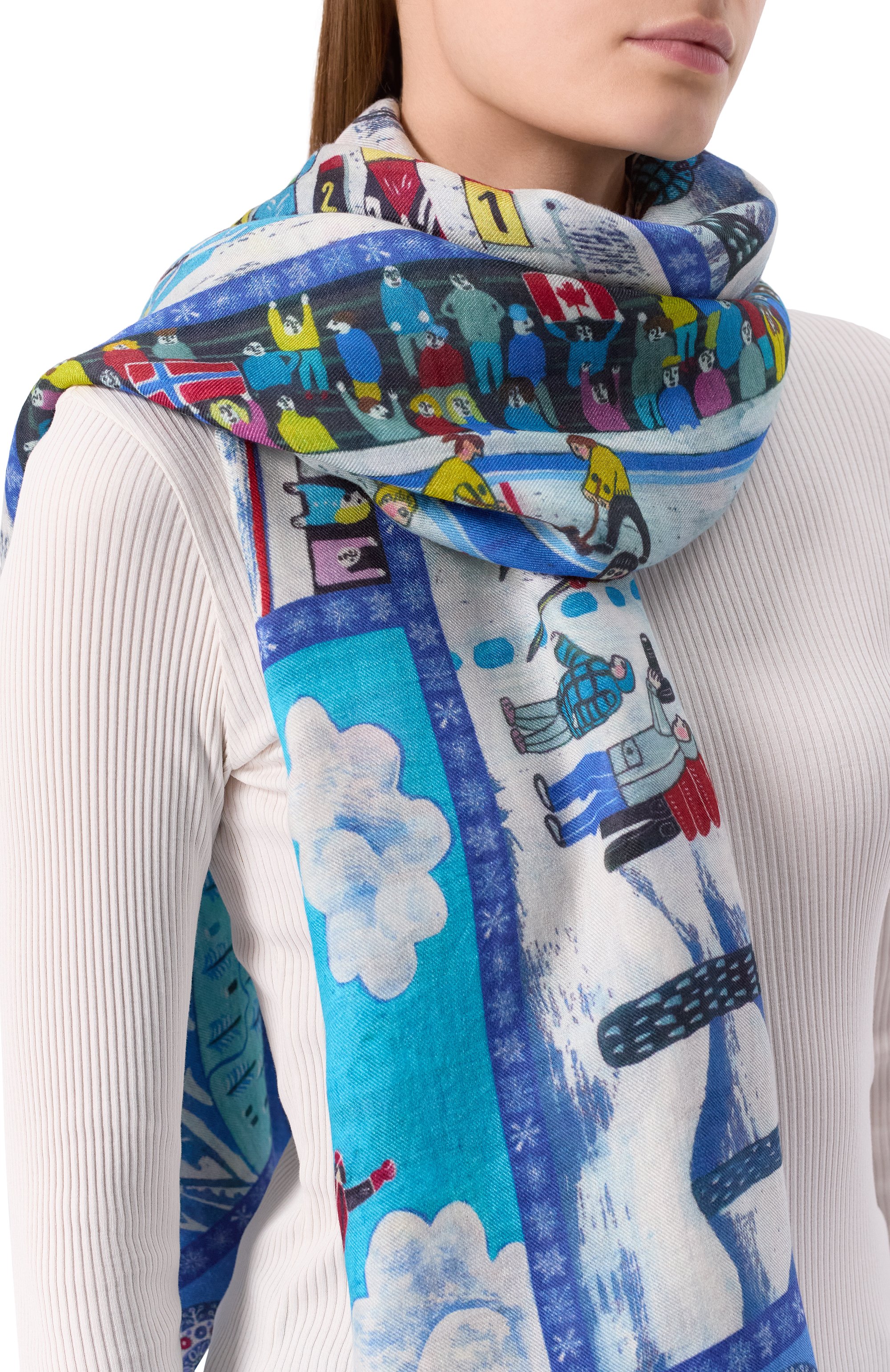 Шаль зимние виды спорта GOURJI, арт. 91265922/44118, фото 2