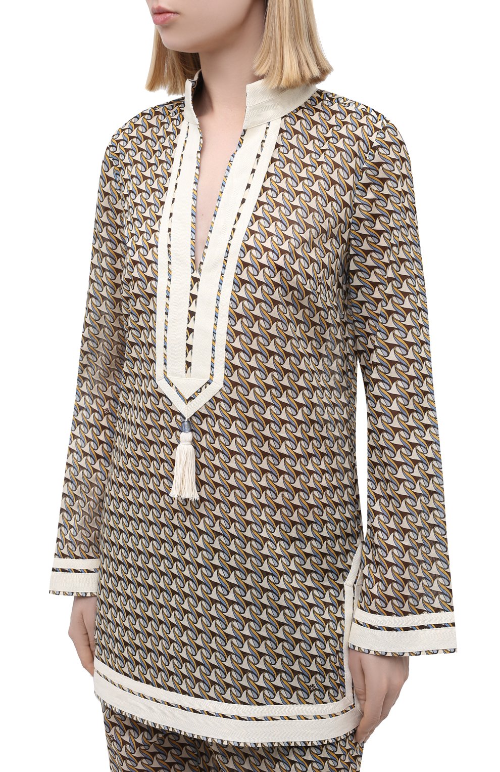 Хлопковая туника TORY BURCH, арт. 87522, фото 3