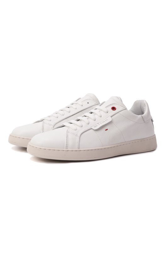 Кожаные кеды Kiton DSSSINN0117301 Белый DSSSINN0117301