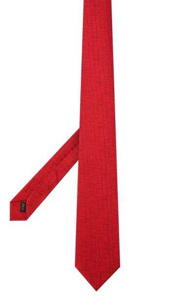Шелковый галстук ZILLI красного цвета по цене 27300 руб., арт. 53000/TIE, фото 3 Шелковый галстук ZILLI, арт. 53000/TIE, фото 3