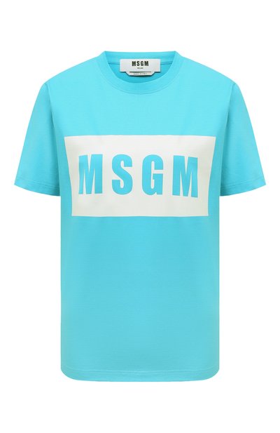 Женская хлопковая футболка MSGM, арт. 3641MDM520/247002