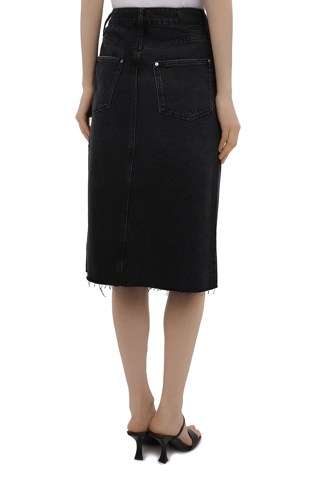 Джинсовая юбка meadow midi skirt PAIGE, арт. 5567G82-8031, фото 4
