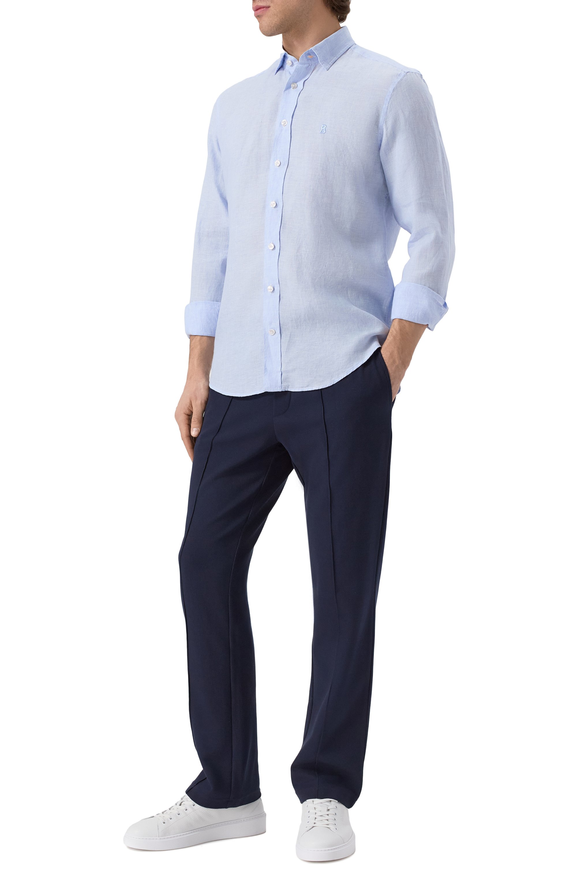 Брюки BOGNER темно-синего цвета по цене 28800 руб., арт. 18768865, фото 2 Брюки BOGNER, арт. 18768865, фото 2