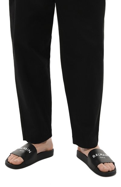 Кожаные шлепанцы BALMAIN, арт. WM4UL216LVSY, фото 3