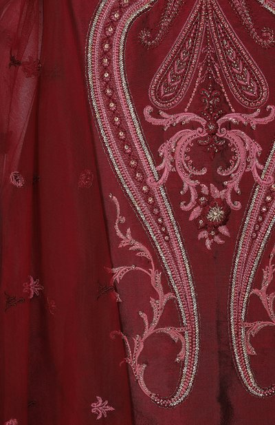 Платье MAISON AVA бордового цвета по цене 79100 руб., арт. MA-FW25-GC49, фото 3 Платье MAISON AVA, арт. MA-FW25-GC49, фото 3