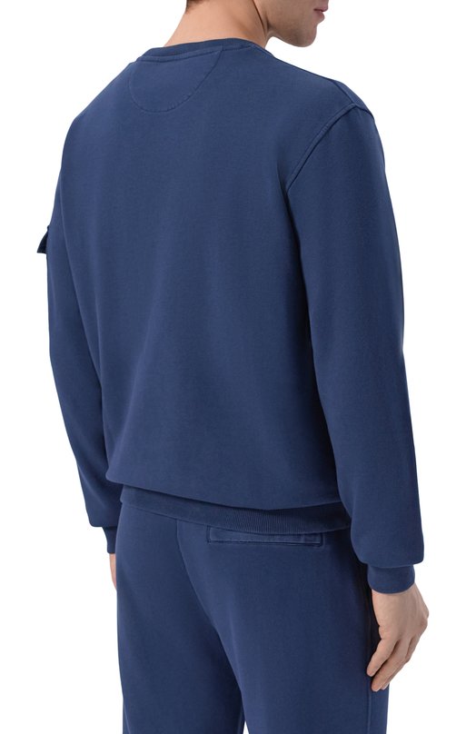 Хлопковый свитшот MC2 Saint Barth CST0001-00097L/CHESTER Синий  CST0001-00097L/CHESTER Фото 4