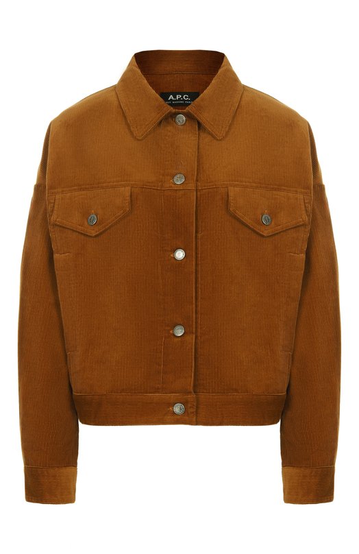 Вельветовая куртка A.P.C. F02905/C0HH0 Коричневый F02905/C0HH0
