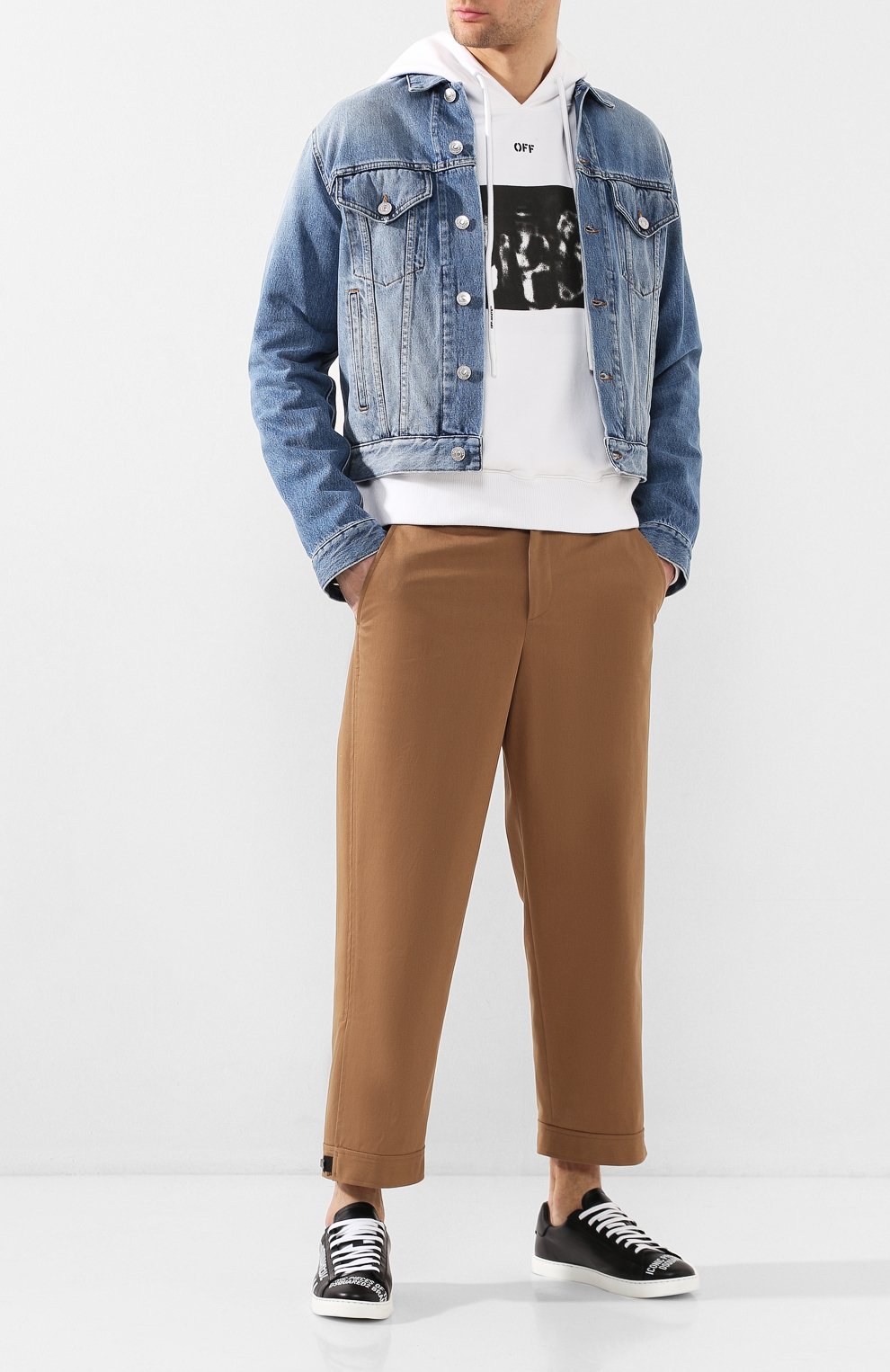 Кожаные кеды DSQUARED2, арт. SNM0005 01502648, фото 2