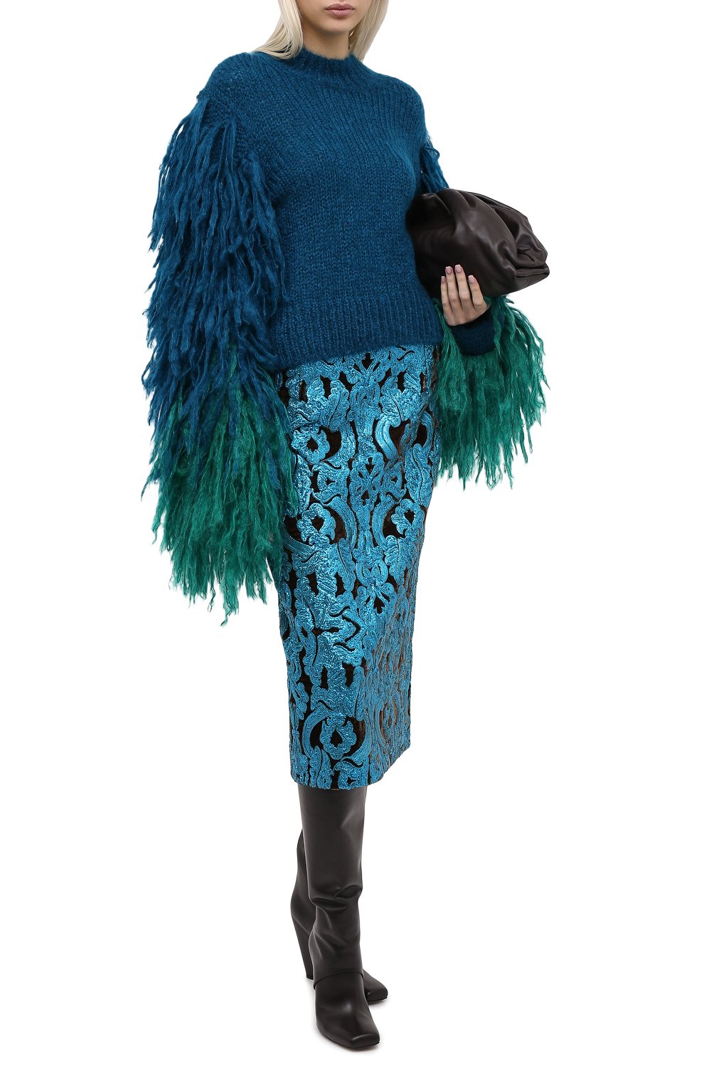 Юбка из вискозы и шелка DRIES VAN NOTEN, арт. 202-10806-1425, фото 2