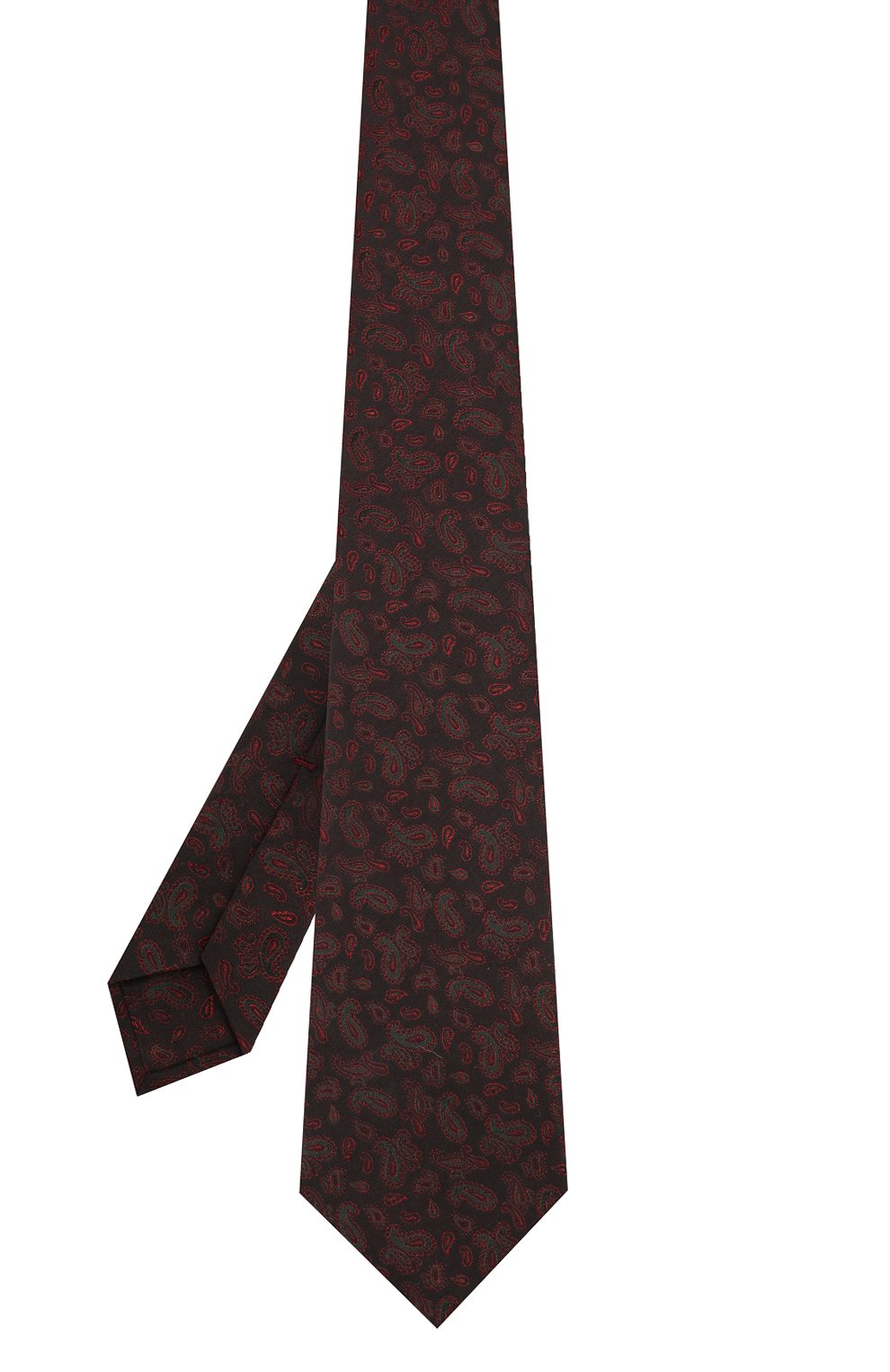 Галстук из шелка и шерсти KITON бордового цвета по цене 26700 руб., арт. UCRVKLC08F60, фото 2 Галстук из шелка и шерсти KITON, арт. UCRVKLC08F60, фото 2
