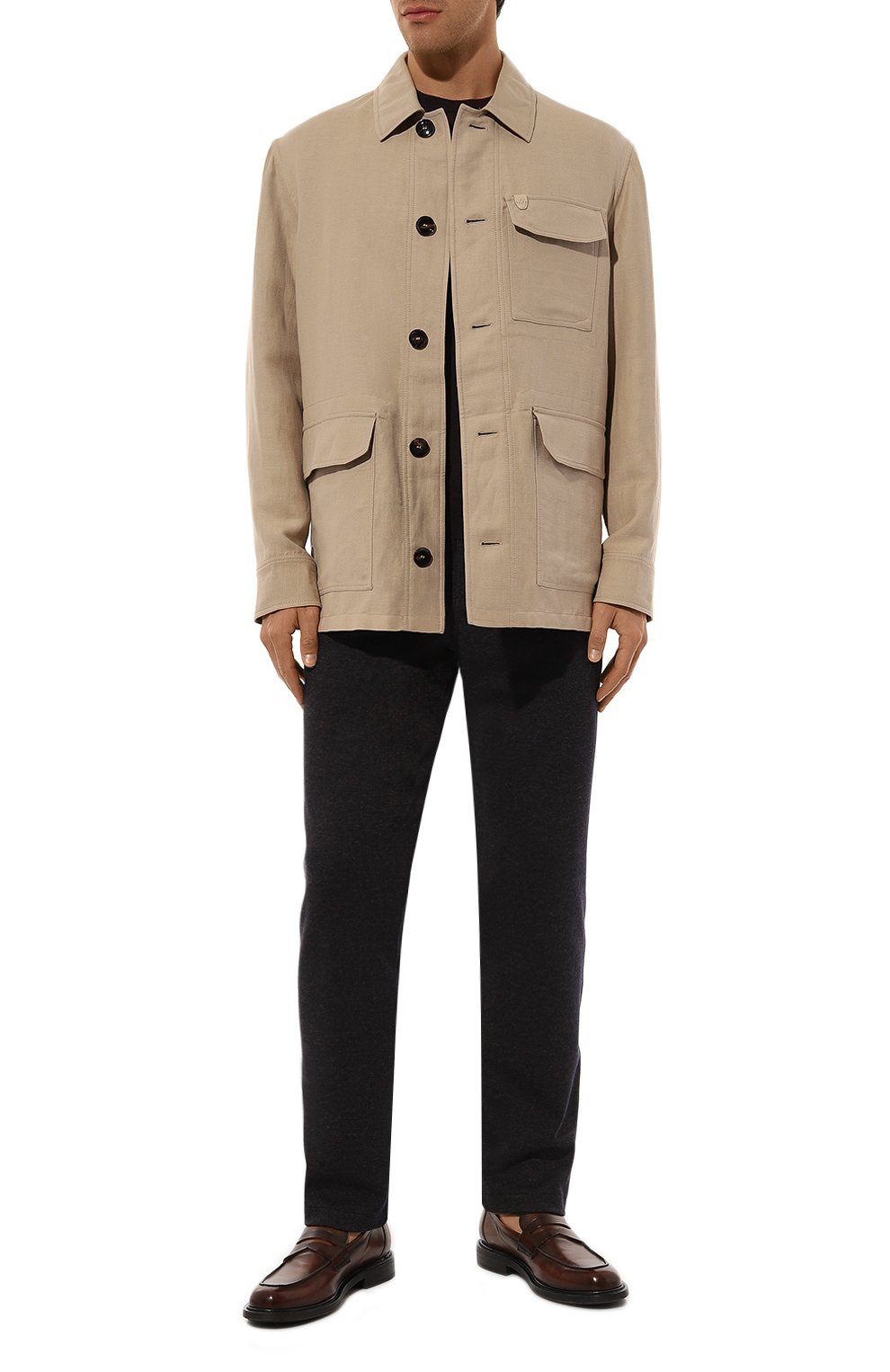 Куртка изо льна и шерсти BRIONI бежевого цвета по цене 423000 руб., арт. SGPQ0LPB106, фото 2 Куртка изо льна и шерсти BRIONI, арт. SGPQ0LPB106, фото 2