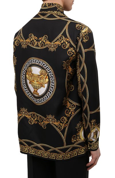 Шелковая рубашка VERSACE, арт. 1003941/1A03043, фото 4