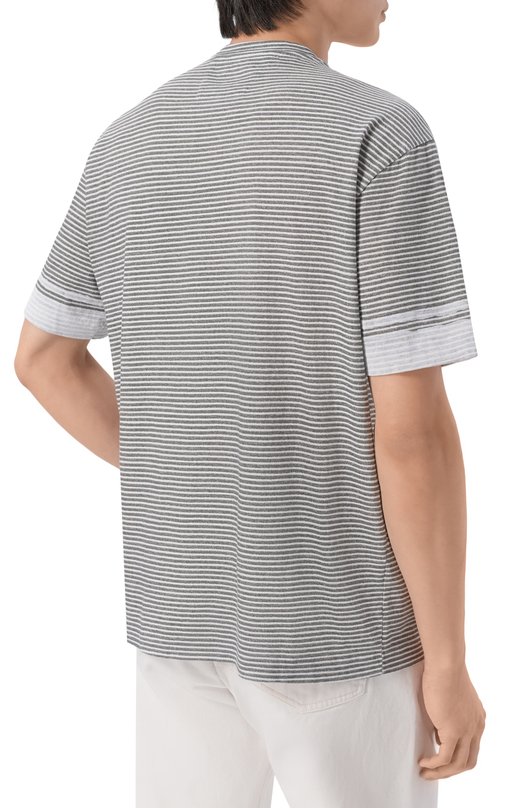 Хлопковая футболка C.P. Company 20CMTS277A/110681P Серый  20CMTS277A/110681P Фото 4