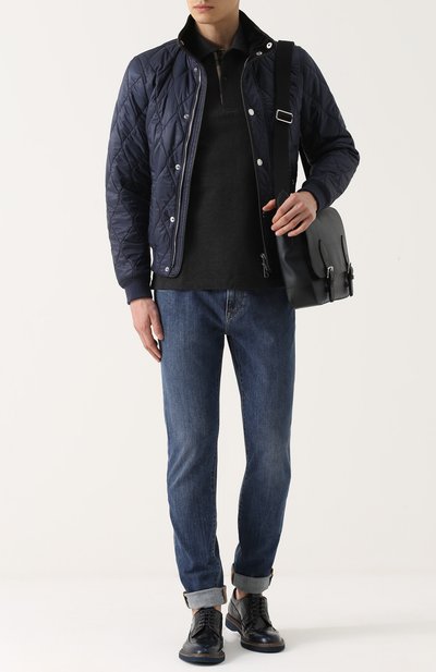 Стеганый бомбер на молнии с воротником стойкой BURBERRY, арт. 4036873, фото 2