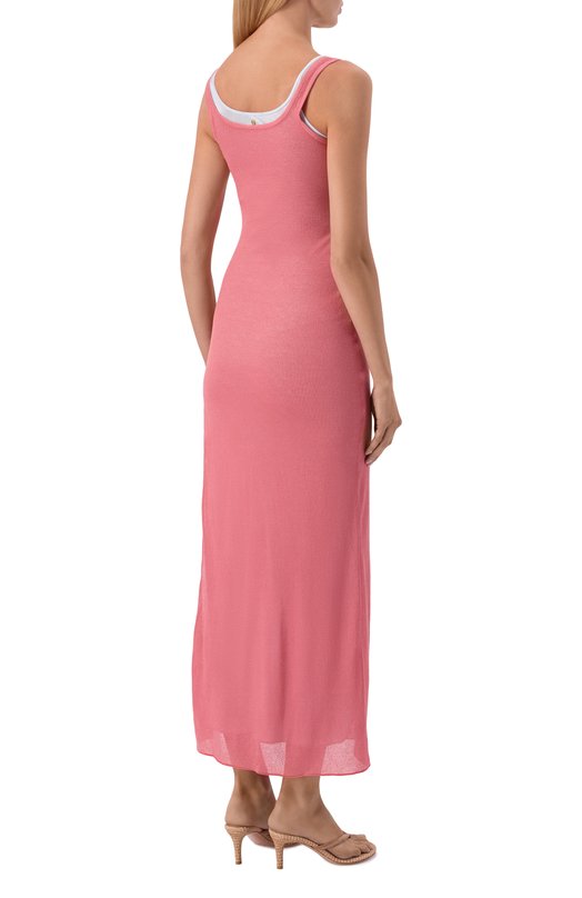 Платье из вискозы Giorgio Armani GW003324/AF25469 Розовый  GW003324/AF25469 Фото 3