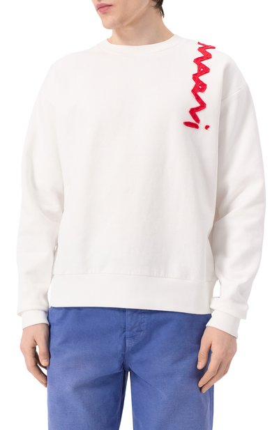 Хлопковый свитшот MARNI, арт. FUMU0074X2/UTC269, фото 3