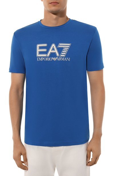 Хлопковая футболка EA7, арт. 6DPT62/PJVQZ/L, фото 3