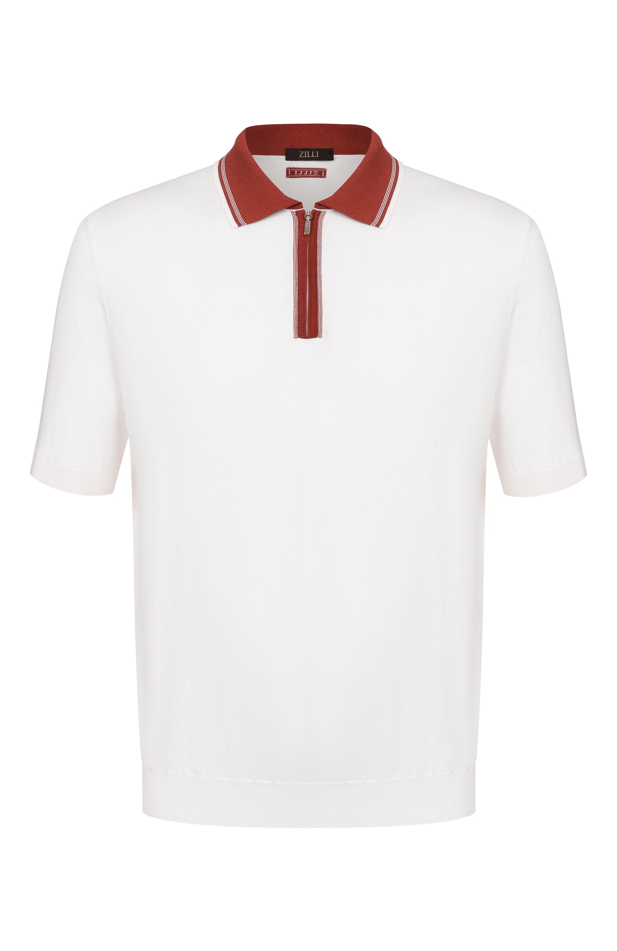 Поло из хлопка и шелка ZILLI, арт. KZP002M0142VUC000, фото 1