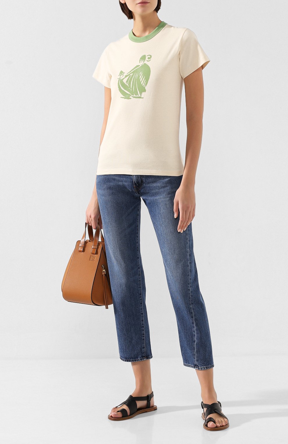 Хлопковая футболка LANVIN, арт. RW-T0688I-TJ02-H19, фото 2