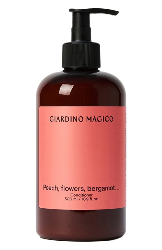 фото Питательный кондиционер для волос peach, flowers, bergamot,… (500ml) giardino magico