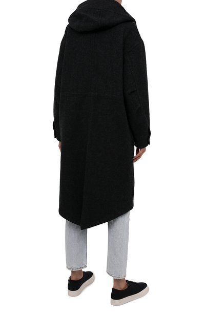 Шерстяная парка KENZO темно-серого цвета по цене 119500 руб., арт. FB62MA0469CB, фото 3 Шерстяная парка KENZO, арт. FB62MA0469CB, фото 3