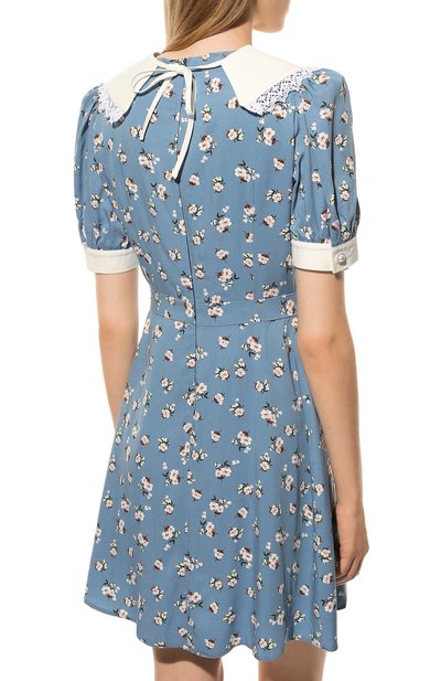 Платье из вискозы botrois x tsum BOTROIS голубого цвета по цене 15330 руб., арт. SKU000023423, фото 4 Платье из вискозы botrois x tsum BOTROIS, арт. SKU000023423, фото 4